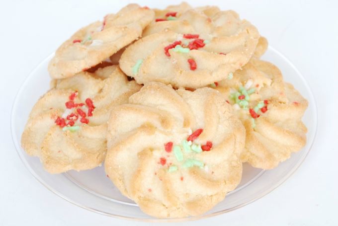 Holiday Cookies - Spritz Cookie with Sprinkles | yesilovewalmart.com