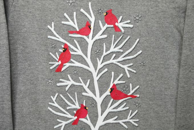 Soft Casual Outfit - Long Sleeve Tee - Red Birds