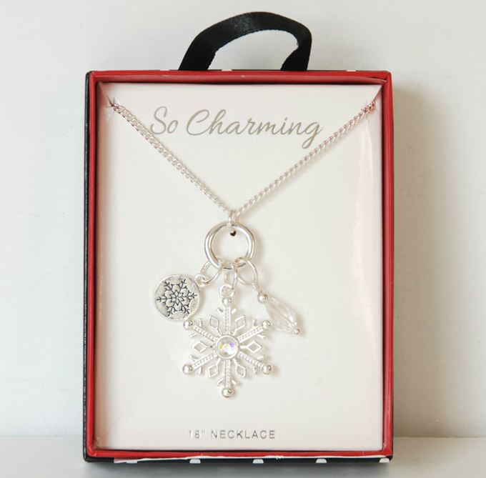 Soft Casual Outfit - So Charming Snowflake Necklace