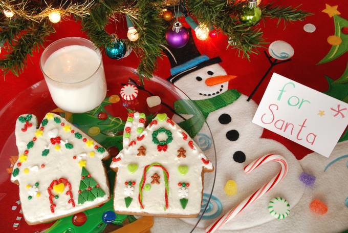 Gingerbread House Cookies - Santa