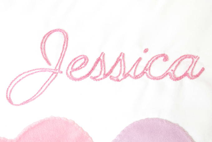 Personalized Hearts Pillow - Embroider Name on Pillow 2 | yesilovewalmart.com