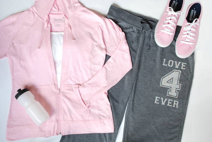 Love 4 Ever Pink Gray Workout