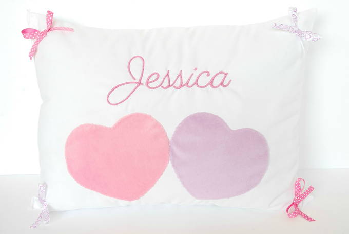 Personalized Heart Pillow | yesilovewalmart.com