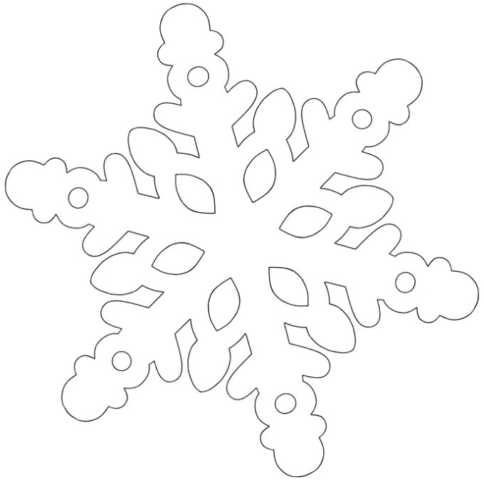 Snowflake, Full Paper - Elsa Pattern