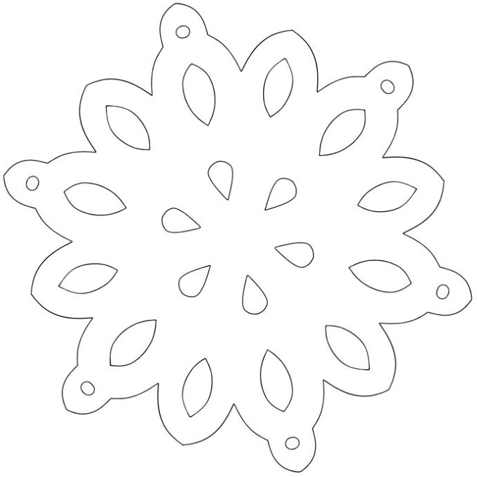 Snowflake, Full Paper - Isbella Pattern