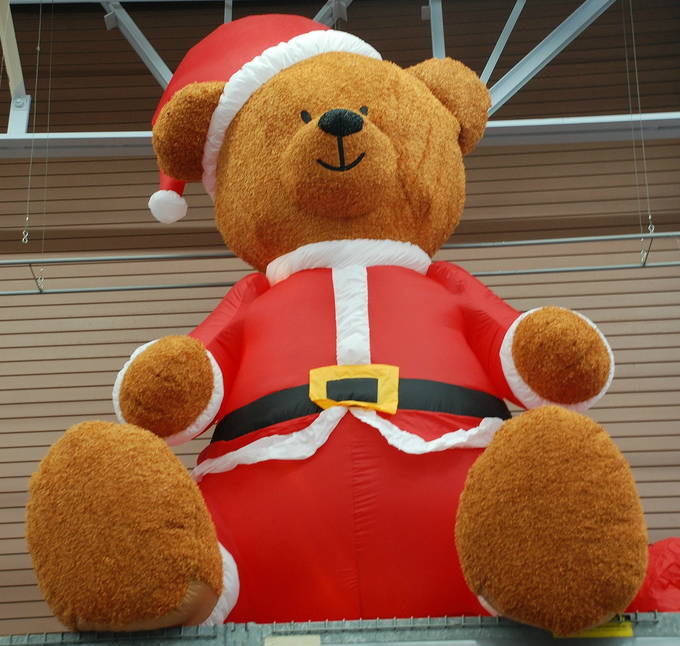Sparkly Cute - Inflatable Santa Bear
