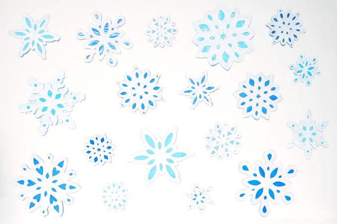 Window Snowflakes - Blue