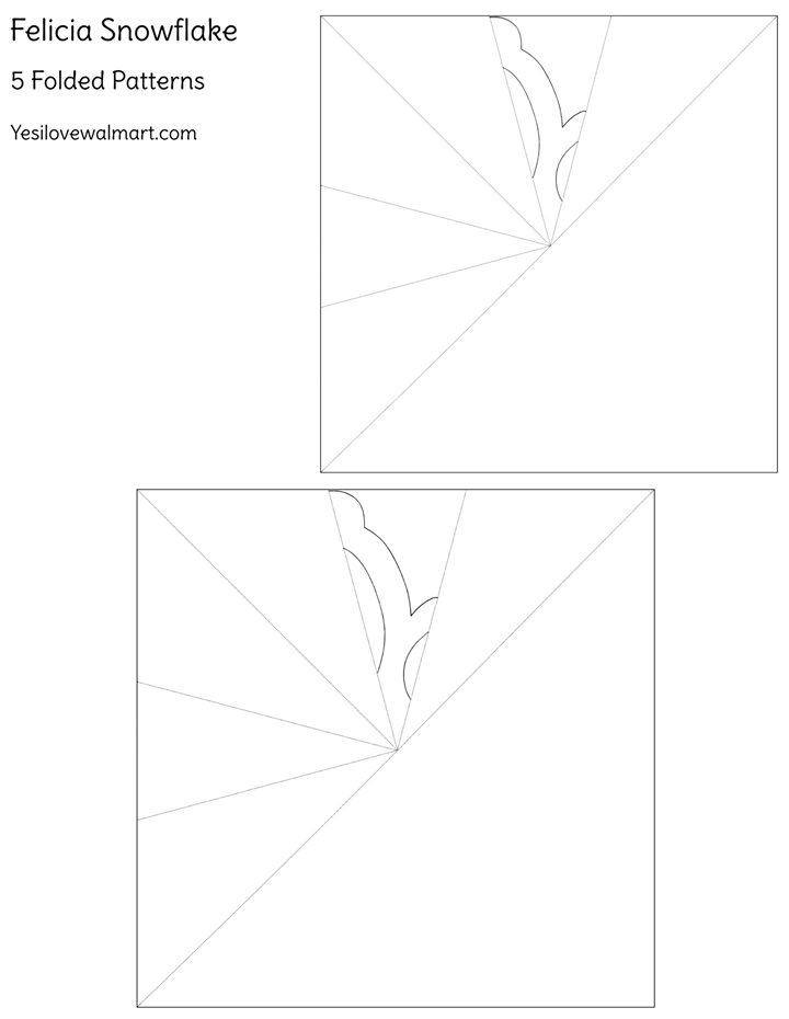 Window Snowflakes - Felcia Pattern