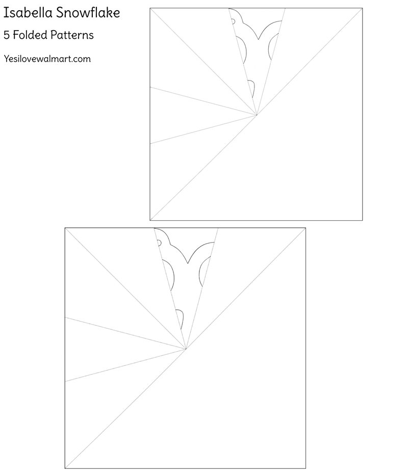 Window Snowflakes - Isabella Pattern