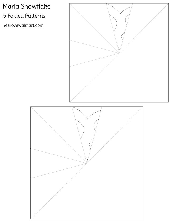 Window Snowflakes - Maria Pattern