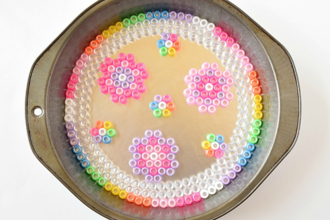 Mel;ted Pony Beads - Dish Flowers | yesilovewalmart.com